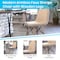 Flash Furniture 2 Pack Off-White Faux Sherpa Chairs with Wood Legs, 2PK DL-10-W-2-GG - alternate 7